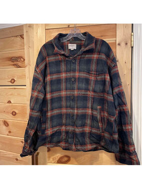 Goodfellow & Co XL Plaid Button-Up Shirt Jacket